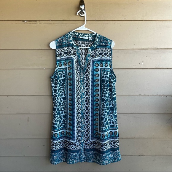 Susan Graver Boho Floral Sheer Tunic Top - Size Small - Picture 1 of 4